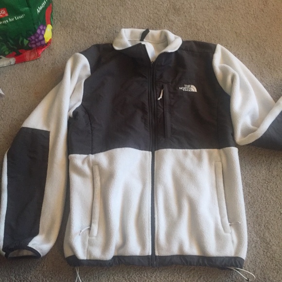 The North Face Sweaters - Northface zip up, white and grey fleece